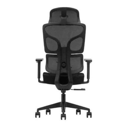 Vista frontal de la silla de oficina Serie 400 Nodofix con respaldo ergonómico