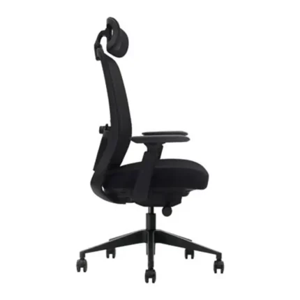 Vista lateral de la silla de oficina Serie 500 Nodofix con asiento ajustable en profundidad
