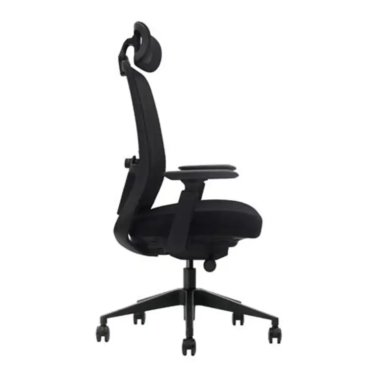 Vista lateral de la silla de oficina Serie 500 Nodofix con asiento ajustable en profundidad