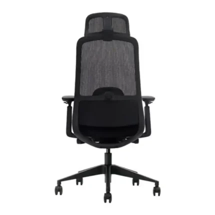 Vista trasera de la silla de oficina Serie 500 Nodofix con soporte lumbar regulable