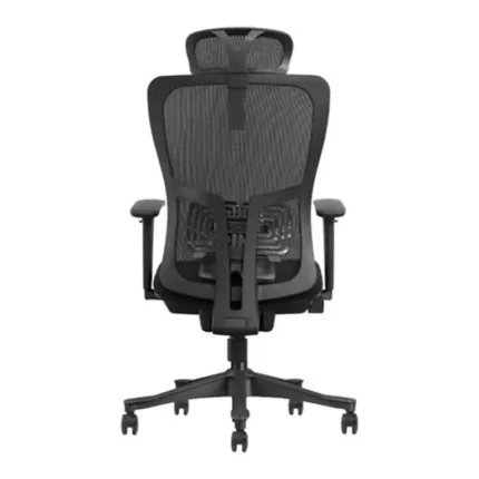 Vista trasera de la silla de oficina Serie 550 Nodofix con apoyo lumbar regulable