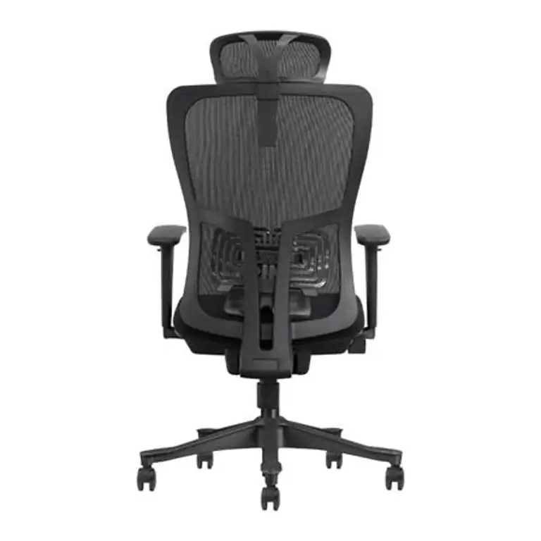 Vista trasera de la silla de oficina Serie 550 Nodofix con apoyo lumbar regulable