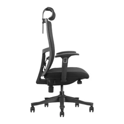 Vista lateral de la silla de oficina Serie 550 Nodofix con asiento deslizante