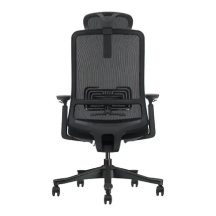 Vista trasera de la silla de oficina Serie 600 Nodofix con estructura de nailon