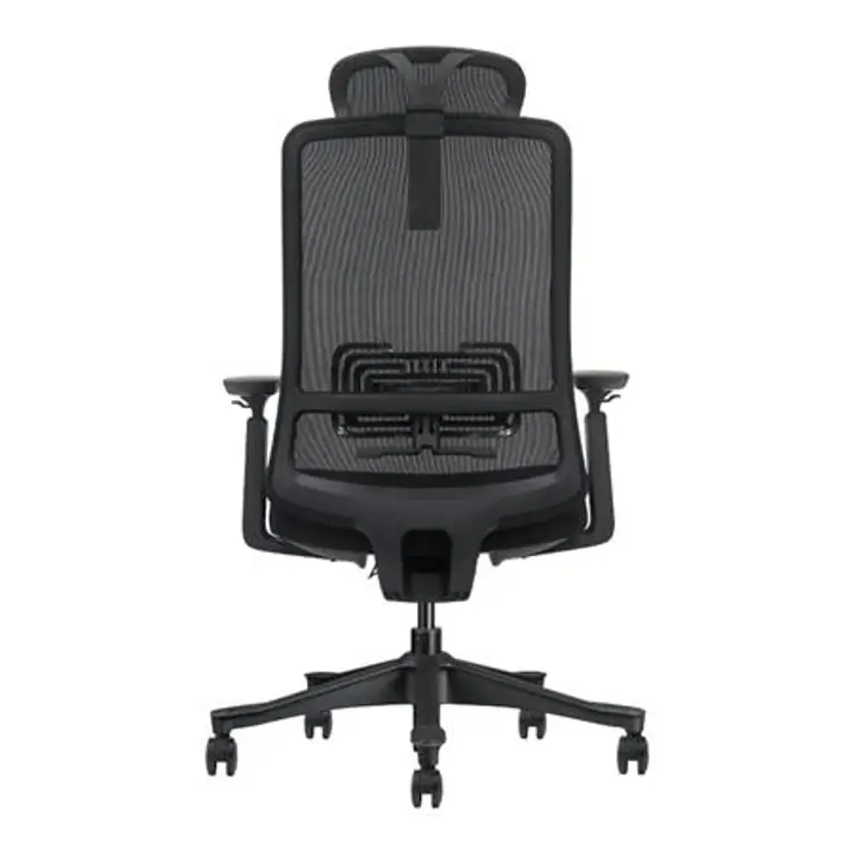 Vista trasera de la silla de oficina Serie 600 Nodofix con estructura de nailon
