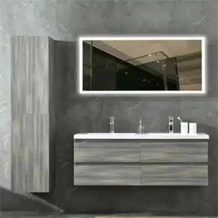 conjunto de baño suspendido 120 cm 2 senos Serie Mar Benotti