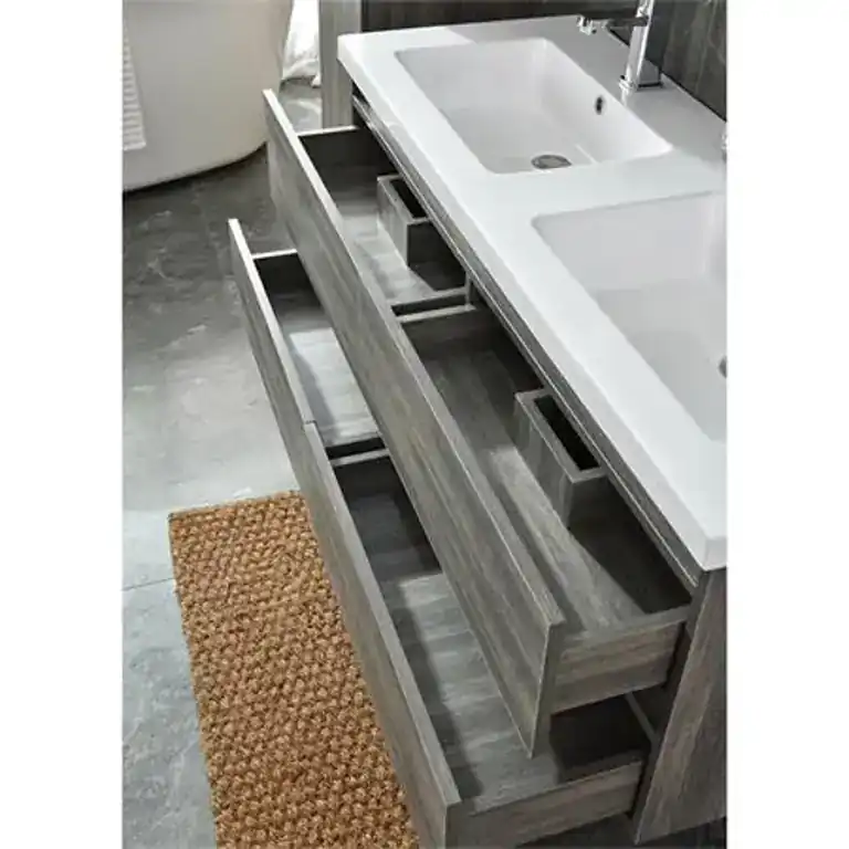 cajones con cierre progresivo mueble de baño suspendido 120 cm