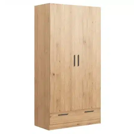 Armario 2 puertas 1 cajón 102x200x51 acabado artisan