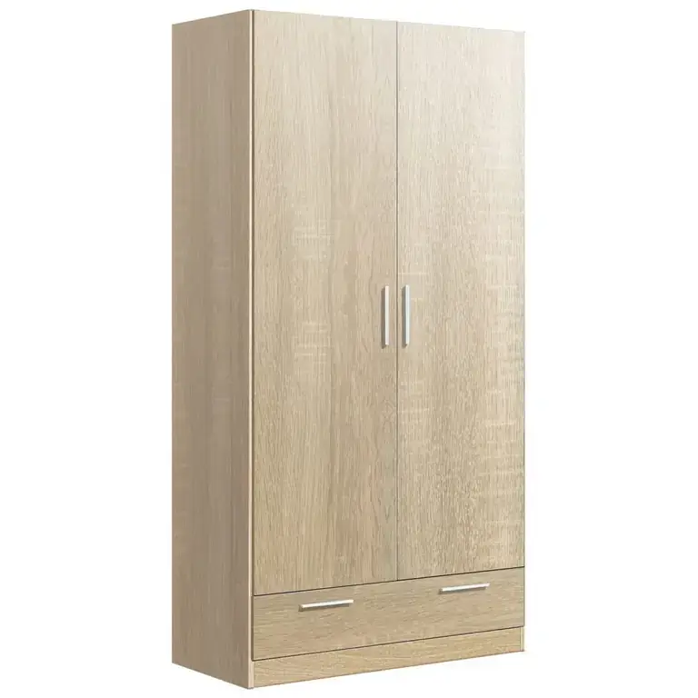 Armario 2 puertas 1 cajón 102x200x51 acabado cambrian
