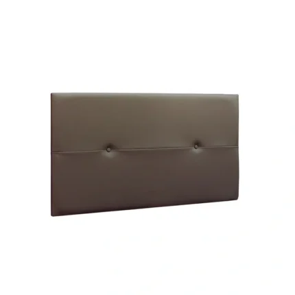 Cabecero 110 polipiel capitoné color chocolate 110x55 cm