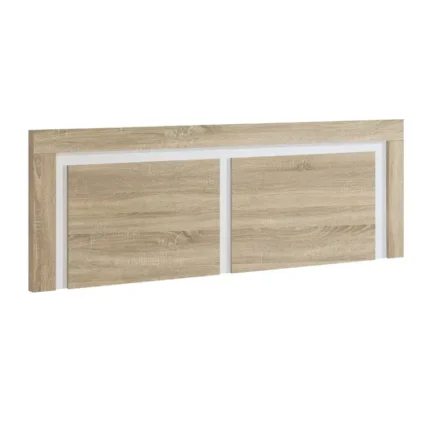 Cabecero 2 plafones 155x60 cm cambrian blanco colgado a pared