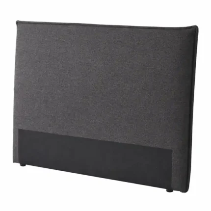 Cabecero alto cama 160 tapizado en tela gris, 120 cm alto y 8 cm grosor, modelo GP.062