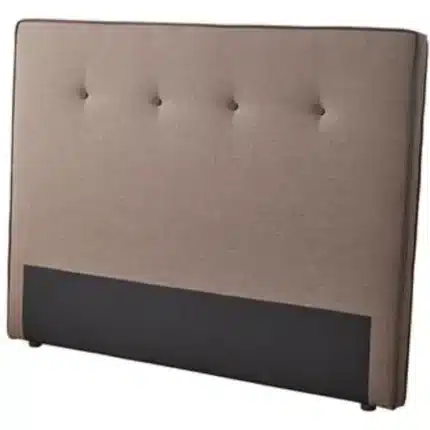 Cabecero capitoné cama 150 en tela visón 160x120 cm