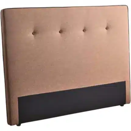 Cabecero capitoné cama 150 en tela visón con botones 160x120 cm