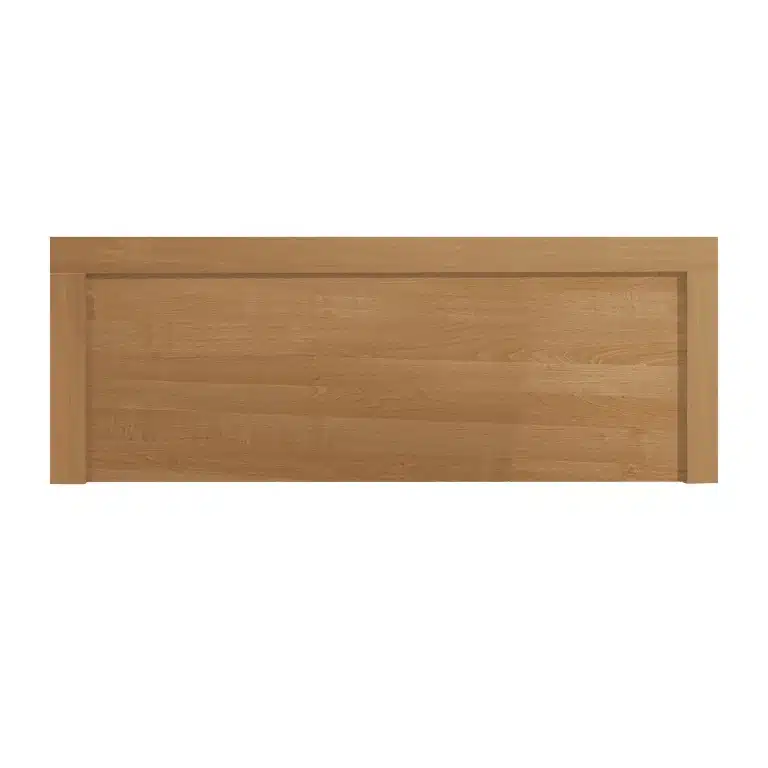 cabecero cerezo 155 cm de madera con moldura para cama 150 vista frontal