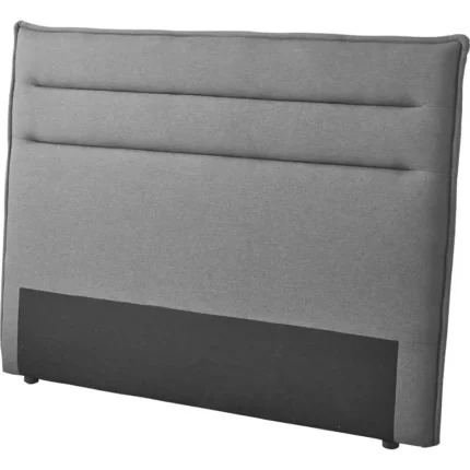 Cabecero matrimonio tapizado en tela gris 160x120 cm diseño moderno acolchado
