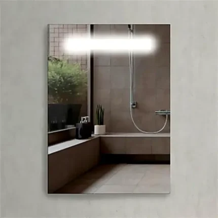 Espejo de baño LED 50x70 Jamaica con barra de luz superior integrada