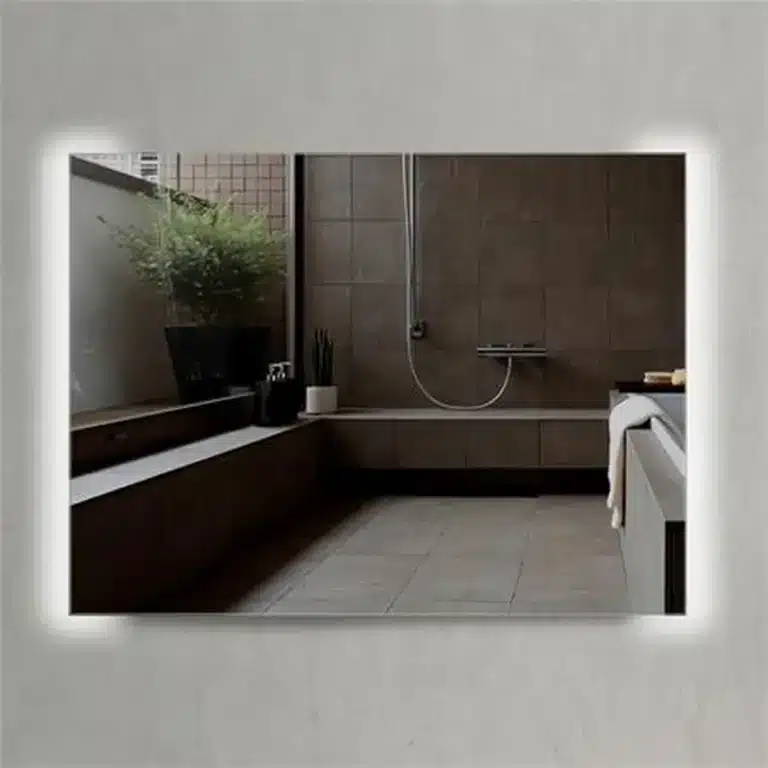 Espejo de baño led 80x60 serie Costa Rica con luz integrada