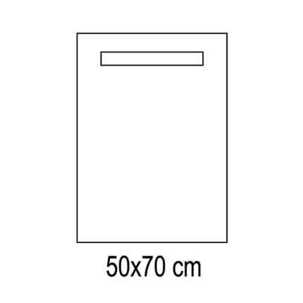 Medidas del espejo de baño LED Jamaica 50x70 cm