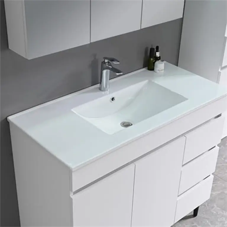 Lavabo cerámico del mueble de lavabo blanco 100 cm Serie Laia Benotti