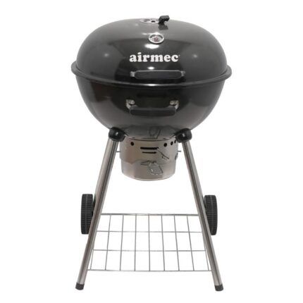 vista lateral de barbacoa carbón Zabaleta Airmec