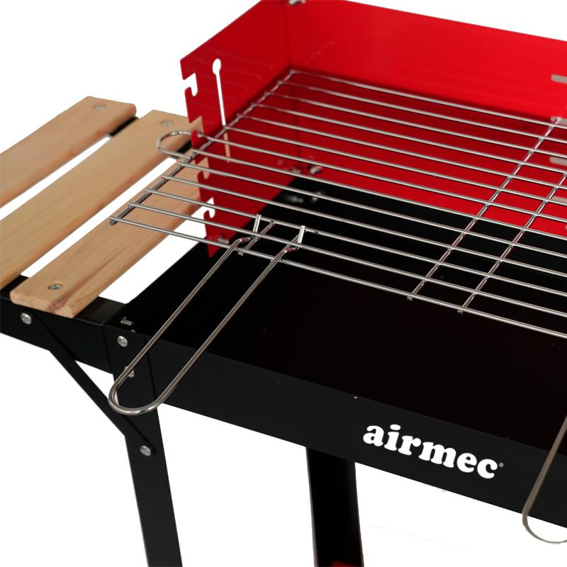 Barbacoa de carbón Ordesa Airmec vista lateral