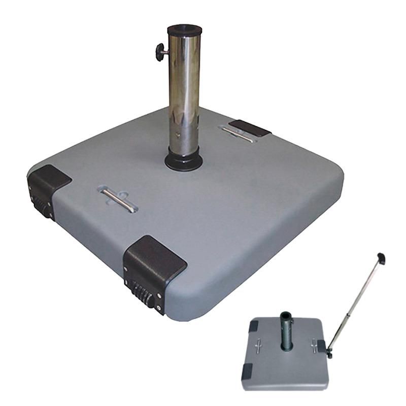 base sombrilla calisto gris 50 kg para exterior