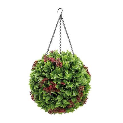 bola artificial colgante Alice 31cm para pared exterior