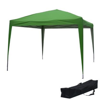 carpa plegable acero 3x3 verde para exterior