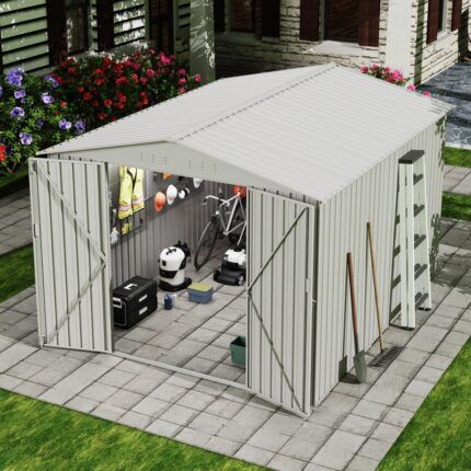 caseta metálica 71m2 vista lateral