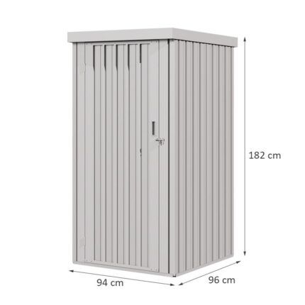 caseta metálica 09m2 detalle exterior