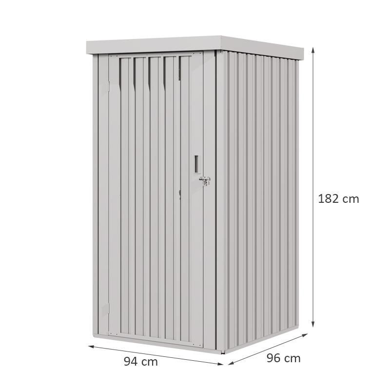 caseta metálica 09m2 detalle exterior
