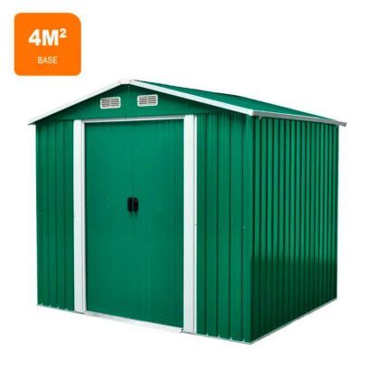caseta metálica verde 4m2 Airmec para exterior
