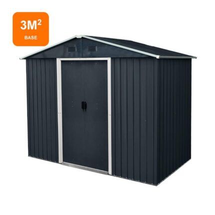caseta metálica antracita 3m2 Airmec para exterior