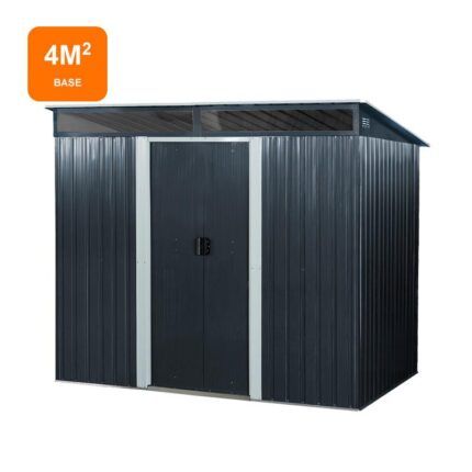 caseta metálica antracita 4m2 Airmec para exterior