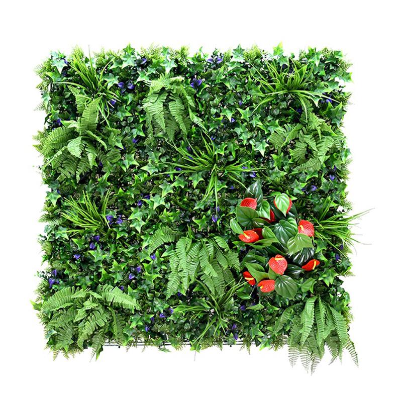 jardín vertical artificial Arlequin 100x100 para pared exterior