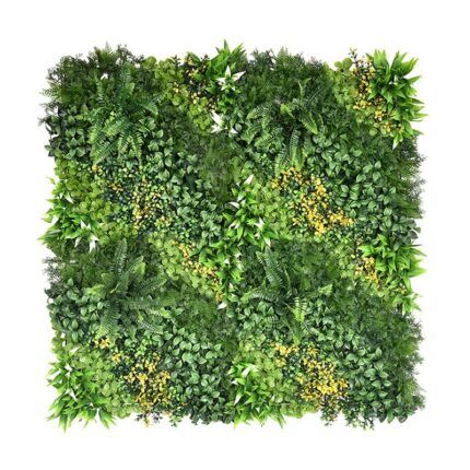 jardín vertical artificial Borgoña 100x100 para pared exterior
