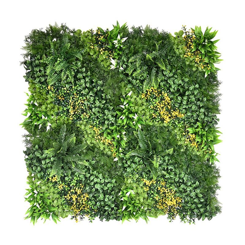 jardín vertical artificial Borgoña 100x100 para pared exterior