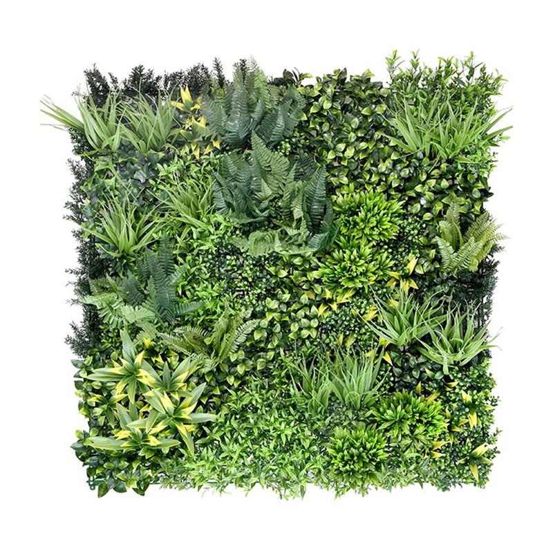 jardín vertical artificial Dorado 100x100 para pared exterior