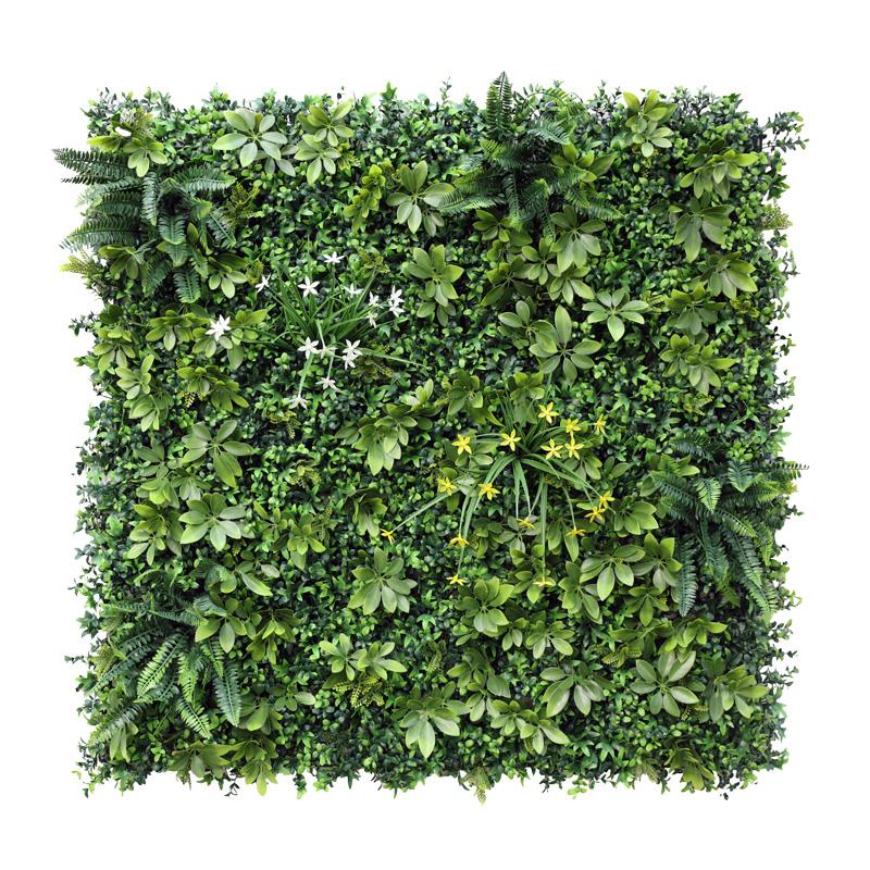 jardín vertical artificial Grecia 100x100 para pared exterior