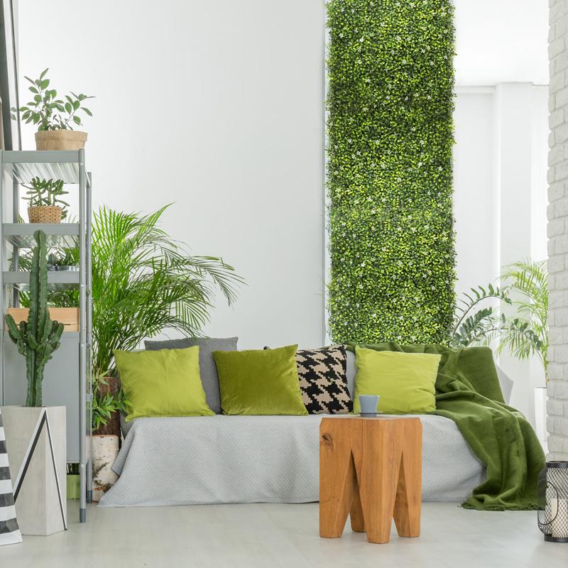 vista de jardín vertical artificial Jasmine 50x50