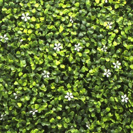 detalle decorativo de jardín vertical artificial Jasmine 50x50