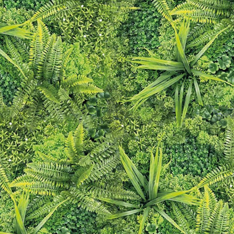 detalle decorativo de jardín vertical artificial Carla 100x100