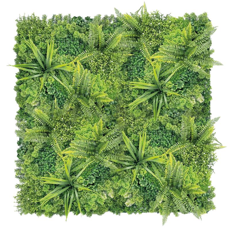 jardín vertical artificial Carla 100x100 para pared exterior