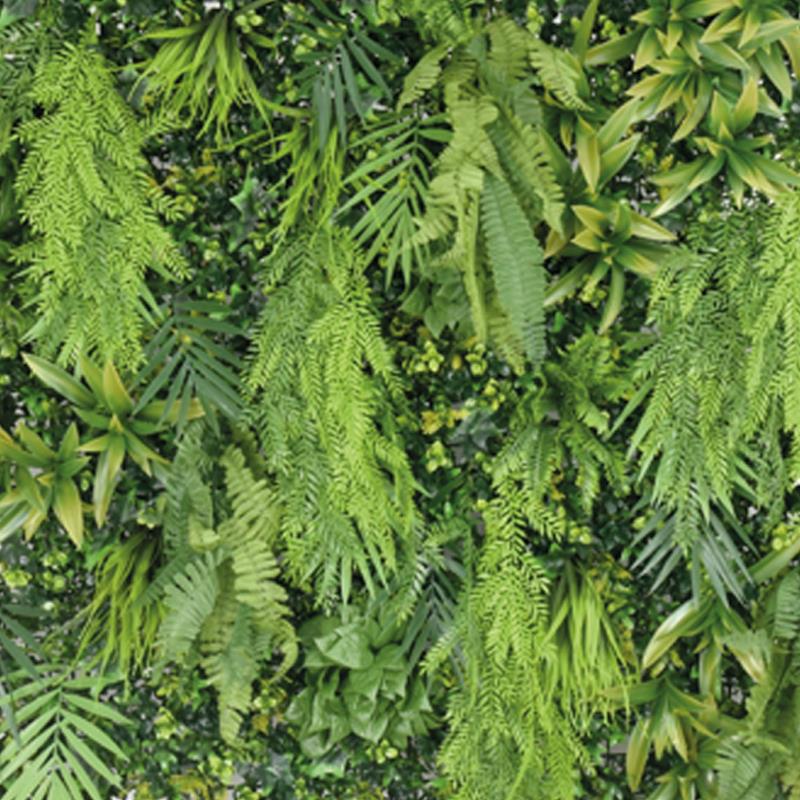 detalle decorativo de jardín vertical artificial Chloe 100x100