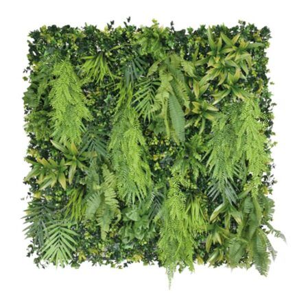 jardín vertical artificial Chloe 100x100 para pared exterior