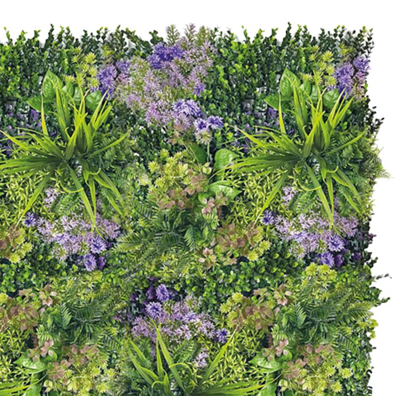 jardín vertical artificial Scarlett 100x100 en composición vegetal