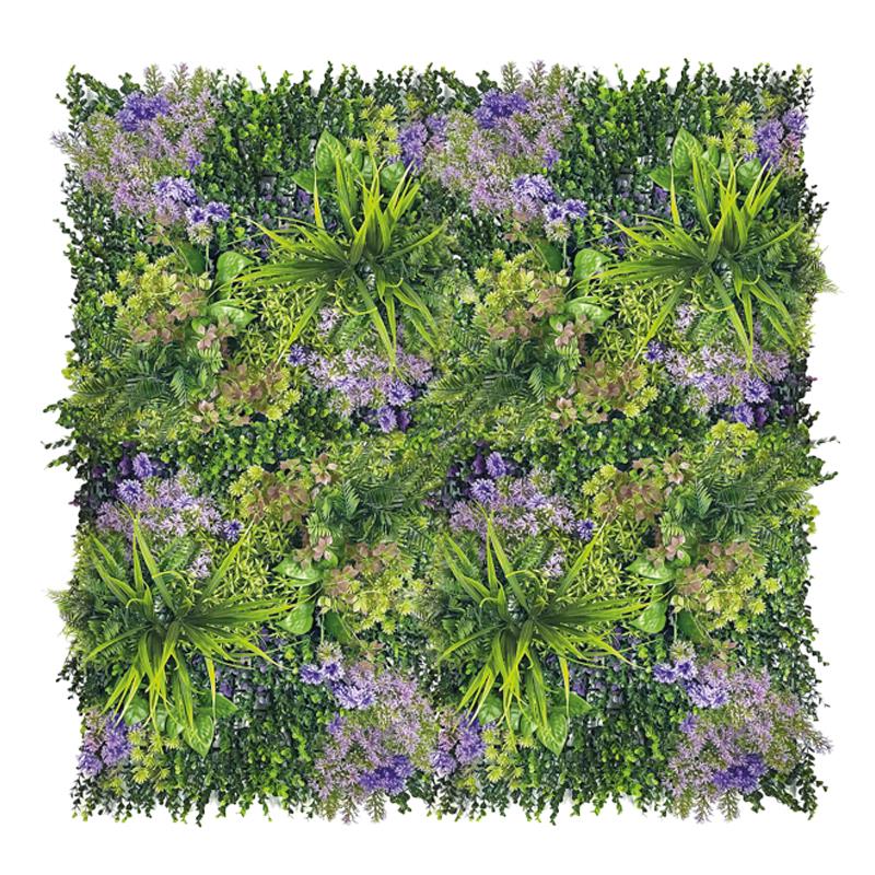 jardín vertical artificial Scarlett 100x100 para pared exterior