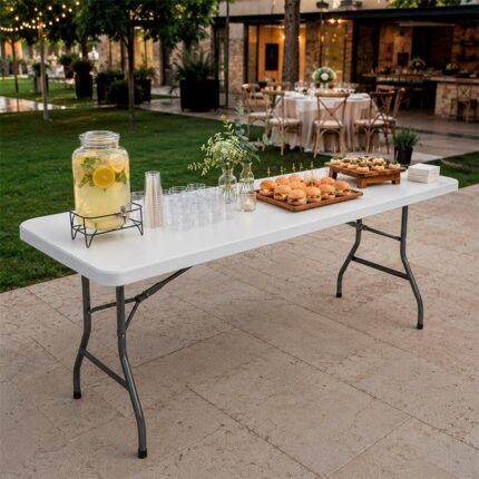 Mesa de resina fija 180x74 Donna Garden imagen 6