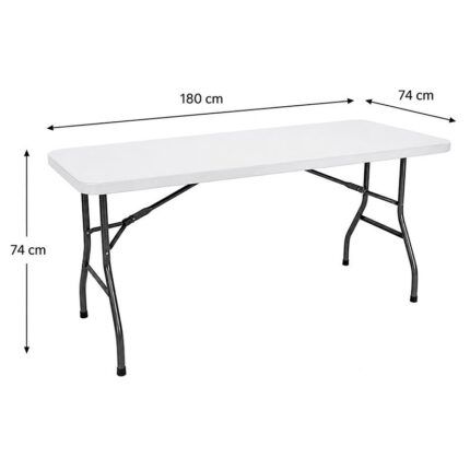 Mesa de resina fija 180x74 Donna Garden imagen 7